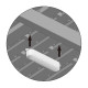 Opção Luz LED com bateria de lítio e detetor de movimento – Jôbu