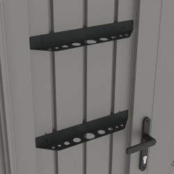 Suporte para ferramentas em metal antracite para abrigos de alta gama Kosto – X-METAL