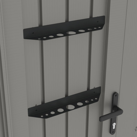 Suporte para ferramentas em metal antracite para abrigos de alta gama Kosto – X-METAL