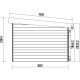 Abrigo de jardim em madeira composta 28 mm cinza escuro com estrutura antracite 9 m² PREMIUM com teto plano – Woodlife Garden