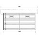 Abrigo de jardim 14,9 m² em madeira composta 28 mm cinza escuro, estrutura antracite, teto plano – Woodlife Garden Premium