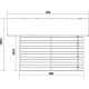 Abrigo de jardim em madeira composta 28 mm cinza escuro com estrutura antracite 14,75 m² PREMIUM – Woodlife Gard