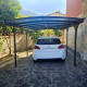 Carport em alumínio antracite 3x5,05m e policarbonato 6mm X-METAL