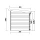 Abrigo de jardim em madeira composta 28 mm cinza escuro com estrutura antracite 4,41 m² PREMIUM com teto plano – Woodlife Garden