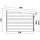 Abrigo de jardim 12 m² em madeira composta 28 mm cinza escuro, estrutura antracite, telhado inclinado – Woodlife Garden Premium