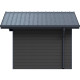 Abrigo de jardim em madeira composta 28 mm cinza claro 10,71 m² PREMIUM – Woodlife Garden