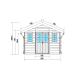 Abrigo de jardim em madeira composta 28 mm cinza claro 10,71 m² PREMIUM – Woodlife Garden