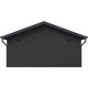 Abrigo de jardim em madeira composta 28 mm cinza escuro e antracite 19,22 m² PREMIUM – Woodlife Garden