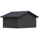 Abrigo de jardim em madeira composta 28 mm cinza escuro e antracite 19,22 m² PREMIUM – Woodlife Garden