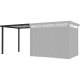 Alpendre 275x230 cm em aço galvanizado antracite para abrigo Kosto 5,29 m² ou 6,76 m² – X-METAL