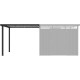 Alpendre 275x230 cm em aço galvanizado antracite para abrigo Kosto 5,29 m² ou 6,76 m² – X-METAL
