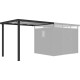 Alpendre 275x230 cm em aço galvanizado antracite para abrigo Kosto 5,29 m² ou 6,76 m² – X-METAL
