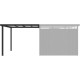 Alpendre 275x294 cm em aço galvanizado antracite para abrigo Kosto 8,64 m² – X-METAL