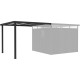 Alpendre 275x294 cm em aço galvanizado antracite para abrigo Kosto 8,64 m² – X-METAL