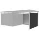 Paredes adicionais em aço galvanizado antracite 0,4 mm para alpendre 8,1 m² – X-METAL
