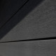 Abrigo de jardim em madeira composta 28 mm cinza escuro com estrutura antracite 9 m² PREMIUM com teto plano – Woodlife Garden