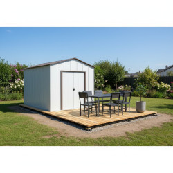 Kit de fundações em madeira tratada em autoclave de 16m² para abrigos de jardim - Gardy Shelter