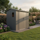 Abrigo de jardim em aço galvanizado Roka 4,08m² + Kit de ancoragem - X-METAL