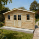 Abrigo de jardim em madeira maciça 16m² PLUS - travessas 28mm Gardy Shelter