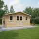 Abrigo de jardim em madeira maciça 16m² PLUS - travessas 28mm Gardy Shelter