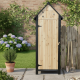 Armário de jardim em madeira FSC termotratada e lacada 77x54x179cm com prateleiras - Arbour