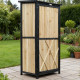 Armário de jardim em madeira FSC termotratada e lacada 69x52x142cm - Arbour