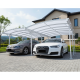 Carport duplo em alumínio lacado branco e policarbonato 6mm X-METAL