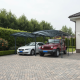 Carport duplo em alumínio antracite e policarbonato 6mm X-METAL