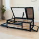 Recinto para tartarugas interior ou exterior em madeira FSC termotratada 97x57x33cm - Shelty Pet