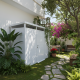 Abrigo de jardim modular isolado 3x1m branco - pavimento incluído - Everbox