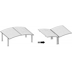 Kit de montagem para carport Eagle em Y branco – X-METAL