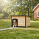Canil em madeira FSC termotratada 119x76x82cm para cães de tamanho grande - Shelty Pet