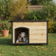 Canil em madeira FSC termotratada 104x66x70cm para cães de tamanho médio - Shelty Pet