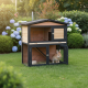 Coelheira para exterior em madeira FSC termotratada 101x55x100cm - Shelty Pet