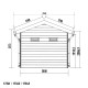 Abrigo de jardim em madeira compósita 28mm antracite 7,78m² PREMIUM - Woodlife Garden
