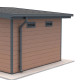 Kit de caleiras antracite 4,7 m, pronto a instalar para abrigo e terraço com telhado inclinado – Woodlife Garden Premium