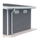 Kit de caleiras branco 4,7 m, pronto a instalar para abrigo e terraço com telhado inclinado – Woodlife Garden Premium