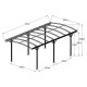 Carport em alumínio branco 3x5,76m e policarbonato 6mm X-METAL