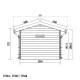 Abrigo de jardim em madeira compósita 28mm aspeto madeira 4,77m² PREMIUM - Woodlife Garden