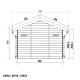 Abrigo de jardim em madeira compósita 28mm antracite 10,71m² PREMIUM - Woodlife Garden