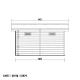 Abrigo de jardim em madeira compósita 28 mm, aspeto madeira, 12 m² PREMIUM com telhado de uma água – Woodlife Garden