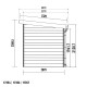 Abrigo de jardim em madeira compósita 28mm cinzento claro 4,41m² PREMIUM - telhado plano - Woodlife Garden