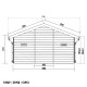 Abrigo de jardim em madeira compósita 28mm aspeto madeira 19,22m² PREMIUM - Woodlife Garden
