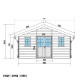 Abrigo de jardim em madeira compósita 28mm cinzento claro 19,22m² PREMIUM - Woodlife Garden