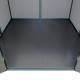 Abrigo de jardim em resina escovada DICKINS Skylight 4 m² cinzento e preto + piso – JOBU