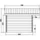 Abrigo de jardim em madeira compósita 28mm cinzento escuro 9m² porta dupla alumínio e vidros duplos - Woodlife Garden