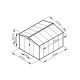 Abrigo de jardim em metal 8,84m² FIRST antracite + kit de fixação X-METAL