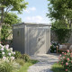 Abrigo de jardim em aço galvanizado Kosto 5,29 m² + kit de ancoragem – X-Métal