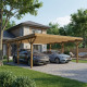 Carport duplo em madeira tratada e tingida 24,43m² + policarbonato 6mm - Gardy Shelter