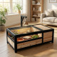 Recinto para tartarugas interior ou exterior em madeira FSC termotratada 97x57x33cm - Shelty Pet